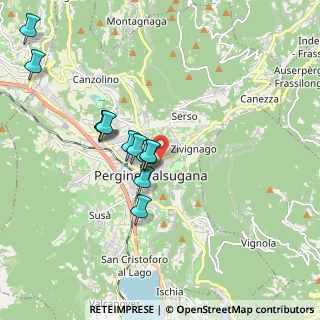 Mappa Via Baratieri, 38057 Pergine Valsugana TN, Italia (1.66333)
