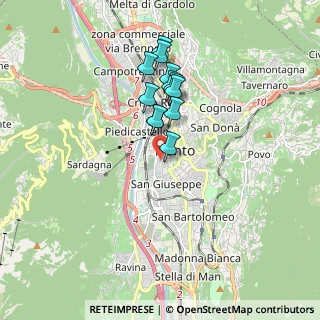 Mappa Vicolo al Nuoto, 38122 Trento TN, Italia (1.39333)