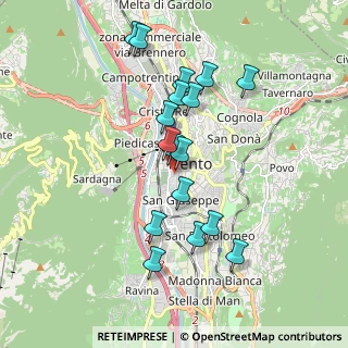 Mappa Vicolo al Nuoto, 38122 Trento TN, Italia (1.70529)