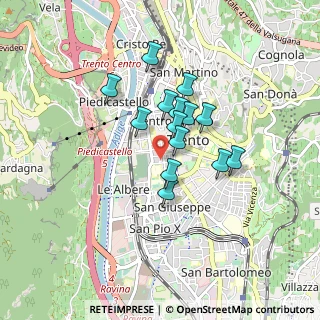 Mappa Vicolo al Nuoto, 38122 Trento TN, Italia (0.62214)