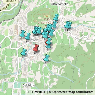 Mappa Via Madonna della Corona, 38123 Povo TN, Italia (0.355)