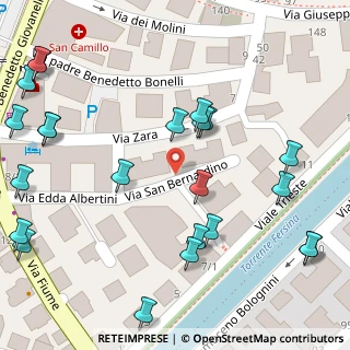 Mappa Via Zara, 38100 Trento TN, Italia (0.075)