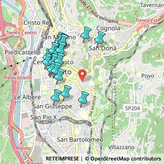 Mappa Via Zara, 38100 Trento TN, Italia (0.8945)