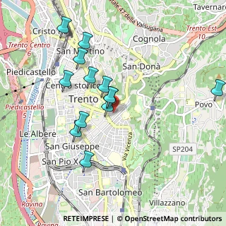 Mappa Via Zara, 38100 Trento TN, Italia (0.87231)