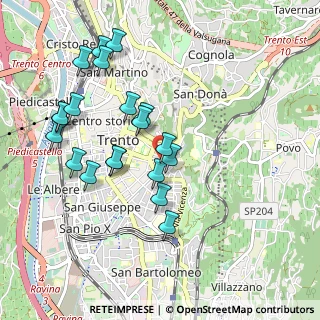 Mappa Via Zara, 38100 Trento TN, Italia (0.96)
