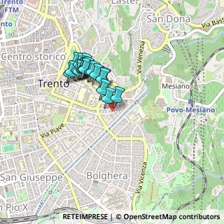 Mappa Via Zara, 38100 Trento TN, Italia (0.362)