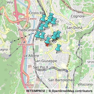Mappa Via Santa Croce, 38122 Trento TN, Italia (0.64615)