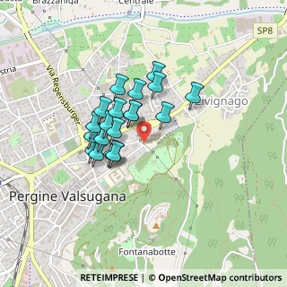 Mappa Ospedale Villa Rosa, 38057 Pergine Valsugana TN, Italia (0.3185)