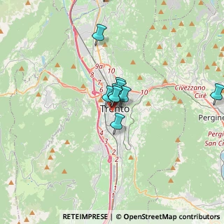 Mappa Vicolo Cristoforo Madruzzo, 38122 Trento TN, Italia (2.44455)