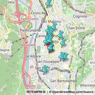 Mappa Vicolo Cristoforo Madruzzo, 38122 Trento TN, Italia (0.57)