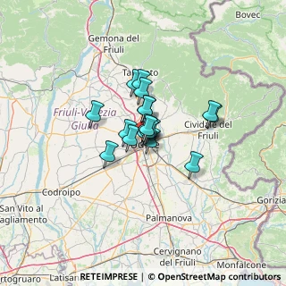 Mappa Via Erasmo Valvason, 33100 Udine UD, Italia (6.93444)