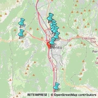Mappa Via al Maso Visintainer, 38122 Trento TN, Italia (4.2925)