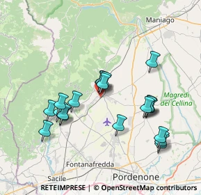 Mappa Via XXIV Maggio, 33081 Aviano PN, Italia (6.9285)