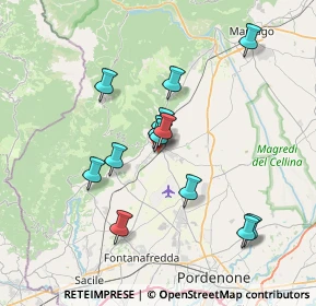 Mappa Via XXIV Maggio, 33081 Aviano PN, Italia (6.23077)