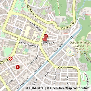 Mappa Via Zara, 8, 38122 Trento, Trento (Trentino-Alto Adige)