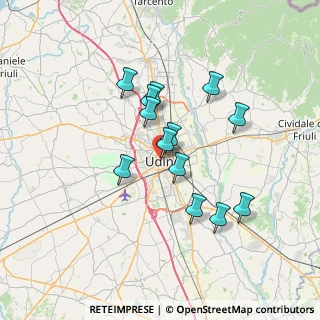 Mappa Via Cecilia Deganutti, 33100 Udine UD, Italia (5.74231)
