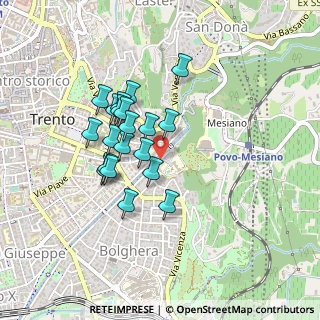 Mappa Viale Bolognini, 38122 Trento TN, Italia (0.353)
