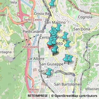 Mappa Via Card. Cristoforo Madruzzo, 38122 Trento TN, Italia (0.59353)