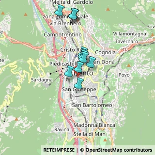 Mappa Via XXIV Maggio, 38122 Trento TN, Italia (1.45)