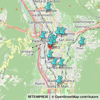 Mappa Via del Travai, 38122 Trento TN, Italia (1.49167)