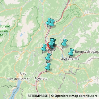 Mappa Via del Travai, 38122 Trento TN, Italia (7.50917)