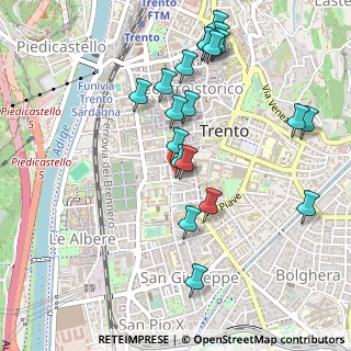 Mappa Via Card. Cristoforo Madruzzo, 38122 Trento TN, Italia (0.52)