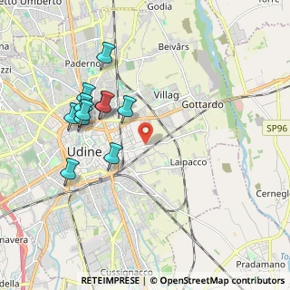 Mappa Via del Bon, 33100 Udine UD, Italia (1.88909)