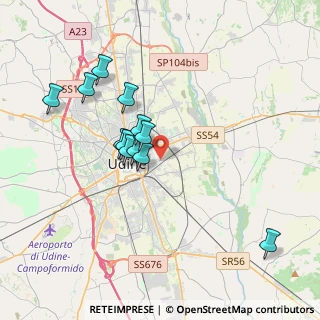 Mappa Via del Bon, 33100 Udine UD, Italia (3.26417)