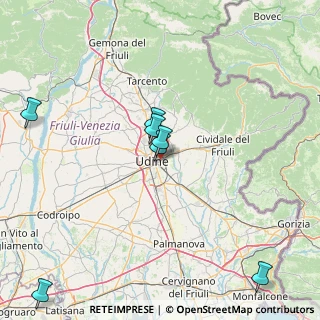 Mappa Via del Bon, 33100 Udine UD, Italia (34.16917)