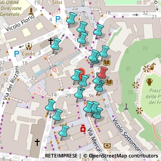 Mappa Via Bartolini, 33100 Udine UD, Italia (0.0535)