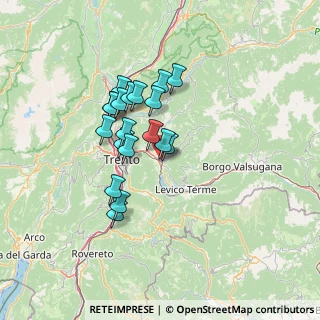 Mappa Via Saba Umberto, 38057 Pergine Valsugana TN, Italia (10.82053)
