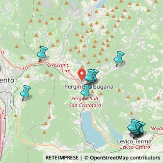 Mappa Via Saba Umberto, 38057 Pergine Valsugana TN, Italia (5.40214)