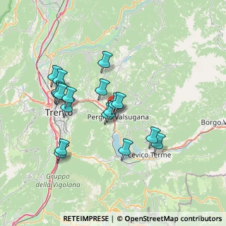 Mappa Via Saba Umberto, 38057 Pergine Valsugana TN, Italia (6.63111)
