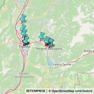 Mappa Via Saba Umberto, 38057 Pergine Valsugana TN, Italia (5.76929)