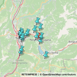 Mappa Via Saba Umberto, 38057 Pergine Valsugana TN, Italia (6.705)