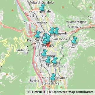 Mappa Via San Giovanni Bosco, 38122 Trento TN, Italia (1.46333)