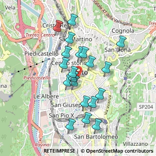 Mappa Via San Giovanni Bosco, 38122 Trento TN, Italia (0.8215)