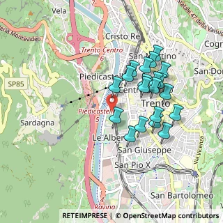 Mappa Via Castelbarco, 38122 Trento TN, Italia (0.8055)