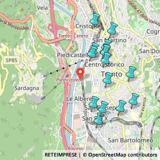 Mappa Via Roberto da Sanseverino, 38122 Trento TN, Italia (1.03133)