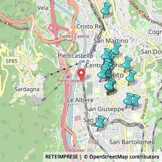 Mappa Via Castelbarco, 38122 Trento TN, Italia (0.96706)