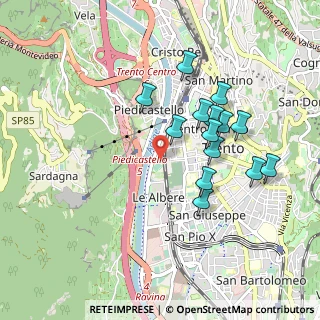 Mappa Via Castelbarco, 38122 Trento TN, Italia (0.83429)