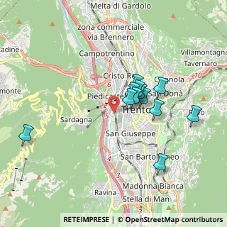 Mappa Via Roberto da Sanseverino, 38122 Trento TN, Italia (1.50583)