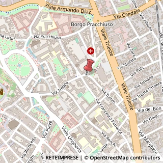 Mappa Via Trento,  9, 33100 Udine, Udine (Friuli-Venezia Giulia)