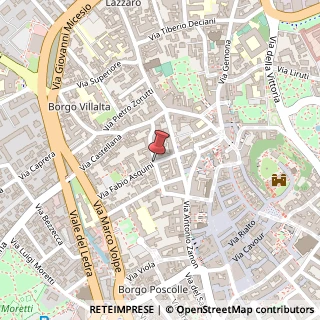 Mappa Via Raimondo D'Aronco,  1, 33100 Udine, Udine (Friuli-Venezia Giulia)