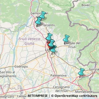 Mappa Via D'Aronco Raimondo, 33100 Udine UD, Italia (9.90727)