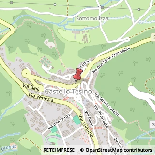 Mappa Via Municipio Vecchio, 2, 38053 Castello Tesino, Trento (Trentino-Alto Adige)