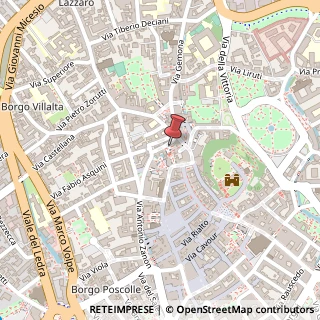 Mappa Corte Borgo Mercatovecchio, 8, 33100 Udine, Udine (Friuli-Venezia Giulia)