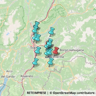 Mappa Viale Guglielmo Marconi, 38057 Pergine Valsugana TN, Italia (9.07875)