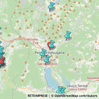 Mappa Via Costalta, 38057 Pergine Valsugana TN, Italia (6.91667)
