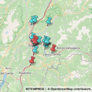 Mappa Via Spolverine, 38057 Pergine Valsugana TN, Italia (8.83333)